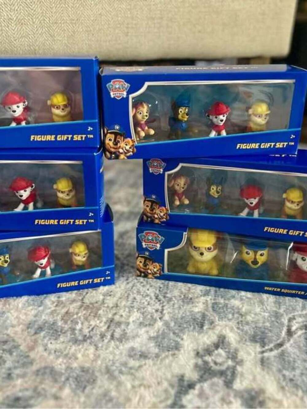 PAW Patrol Figure Gift Sets and Water Squirter Set Bundle